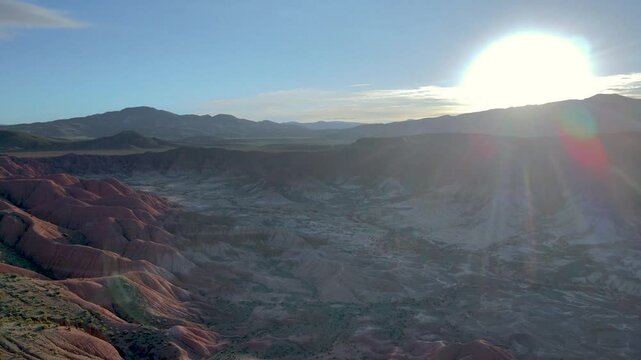 Sunrise Shining over Moon Valley, Cusi Cusi, Jujuy, Argentina
