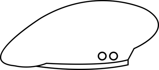 Military beret icon, berets of army special forces designs emblem in simple styles represents military service, patriotism, and soldier's dedication to duty, isolated on transparent background,