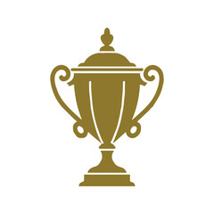 Fototapeta premium Elegant Golden Trophy – Classic Victory Award