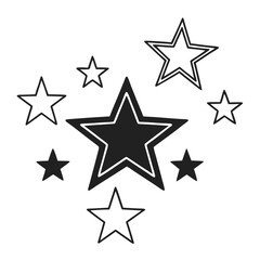 Abstract Star Shapes Collection