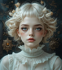 Ethereal and dreamlike, these surrealist female portraits blend reality with fantasy, capturing the essence of enigmatic beauty.