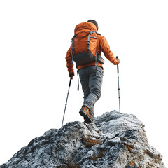 hiker in the mountains