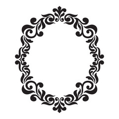 illustration art engraving mandala circle frame tattoo and t-shirt design	
