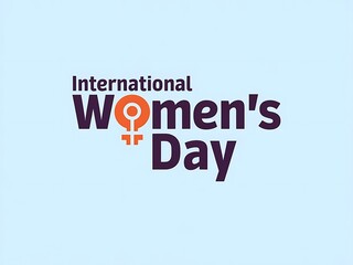 Fototapeta premium International Women’s Day vector logo design with modern and minimalist touch
