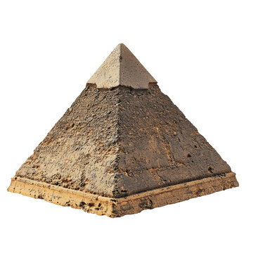 Ancient Pyramid Structure with Weathered Stone Surface Texture
