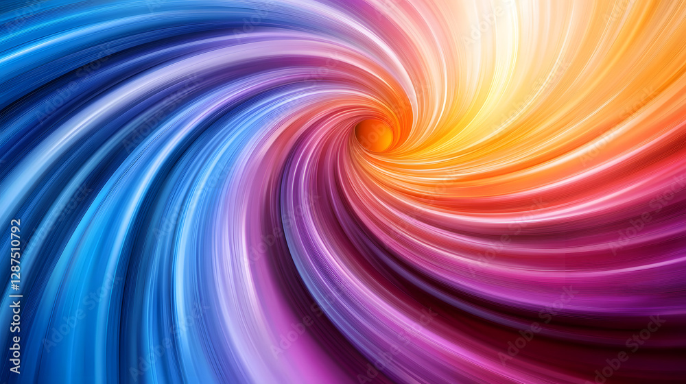 Wall mural abstract background featuring a vibrant colorful swirl in a dynamic artistic design