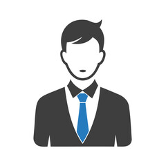 businessman corporate avatar vector design on white