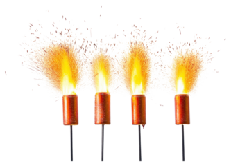 PNG Real firework rockets fireworks bright lights.