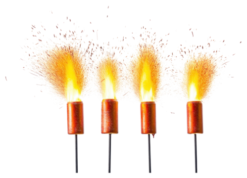 PNG Real firework rockets fireworks bright lights.