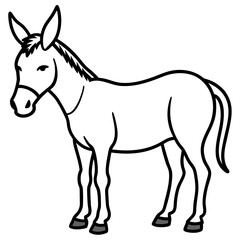 donkey vector illustration