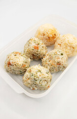 おむすびのお弁当・Rice ball lunch box・기저귀의 도시락