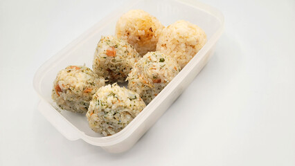 おむすびのお弁当・Rice ball lunch box・기저귀의 도시락