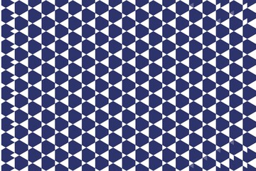 Midnight blue geometric triangle pattern, abstract hexagonal grid with modern design symmetry. Futuristic background concept