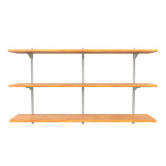 Wall Shelf, 3d illustration isolated on white background
