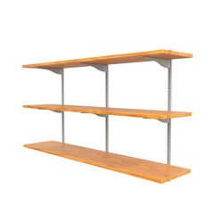 Wall Shelf, 3d illustration isolated on white background
