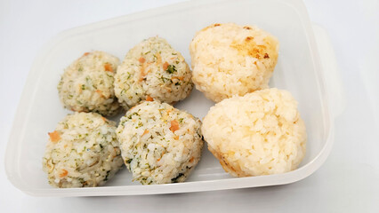 おむすびのお弁当・Rice ball lunch box・기저귀의 도시락