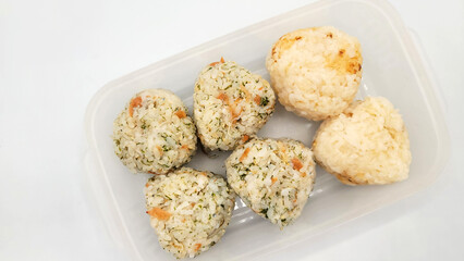 おむすびのお弁当・Rice ball lunch box・기저귀의 도시락