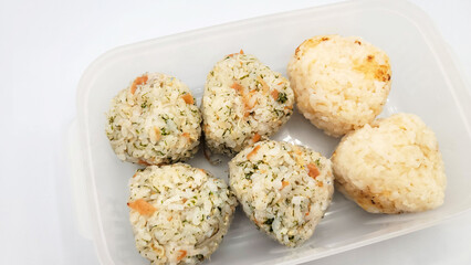 おむすびのお弁当・Rice ball lunch box・기저귀의 도시락