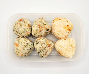 おむすびのお弁当・Rice ball lunch box・기저귀의 도시락