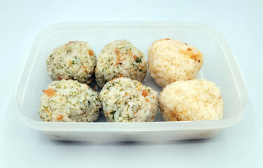 おむすびのお弁当・Rice ball lunch box・기저귀의 도시락