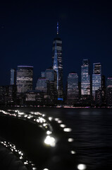 Obraz premium New York City night skyline