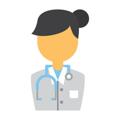 Doctor icon vector image with a white background