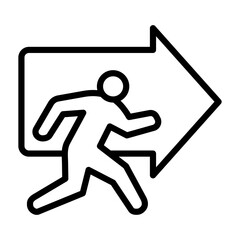 Evacuation Route Icon
