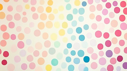 A vibrant array of colorful dots arranged in a playful pattern, creating a cheerful and abstract visual effect.