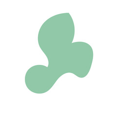 Green purple abstract shapes decoration 