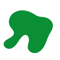 Green purple abstract shapes decoration 