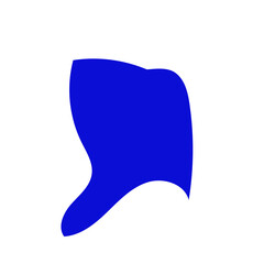 Green purple abstract shapes decoration 