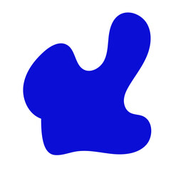 Green purple abstract shapes decoration 