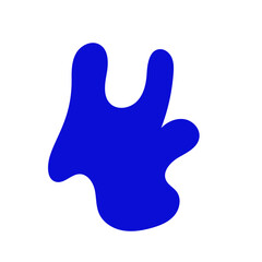 Green purple abstract shapes decoration 