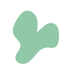 Green purple abstract shapes decoration 