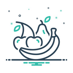 Mix icon for fruits