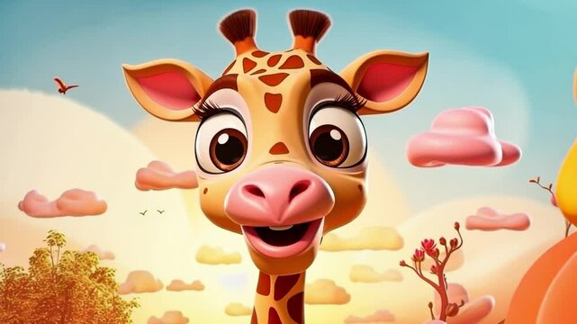 giraffe in the woods