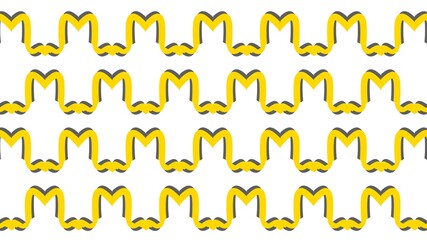 Symmetrical Abstract Pattern with Radiant Yellow Hues