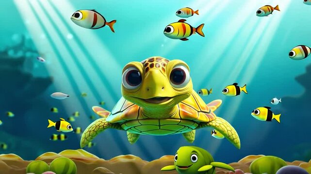 tropical fish in aquarium