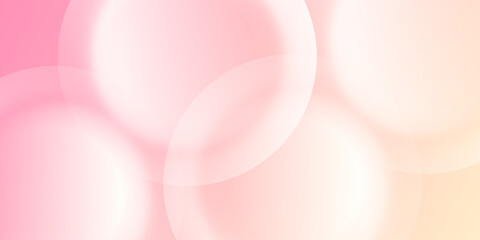 Minimalist banner background, pastel colorful, pink and yellow gradations