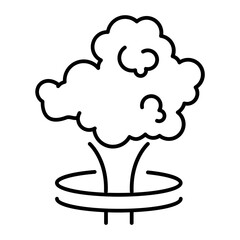 explosion outline icon