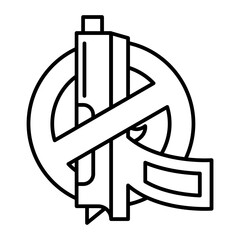 weapons are prohibited 