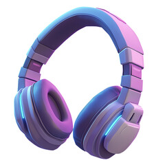 Vector headphone for gaming with blue led