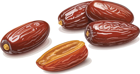 Dates in Isolated background Illustration vector design