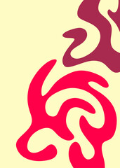 Abstract background with wavy line pattern and with some copy space area