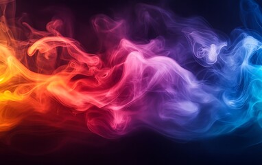 Obraz premium colorful smoke in the sky