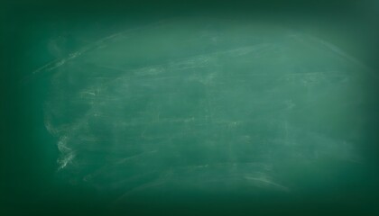 a blank classic green chalkboard in a school classroom, chalk dust, education, 