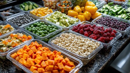 Obraz premium Healthy Gym Snacks Selection