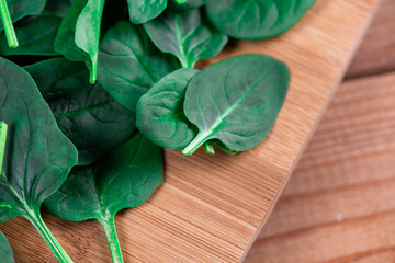  Close up of fresh spinach 