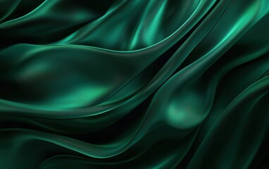 Obraz premium Elegant dark emerald with smooth lighting gradients for Saint Patricks Day