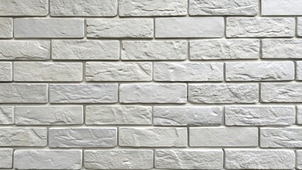 Obraz premium White brick wall texture with stone background showing an old grunge pattern